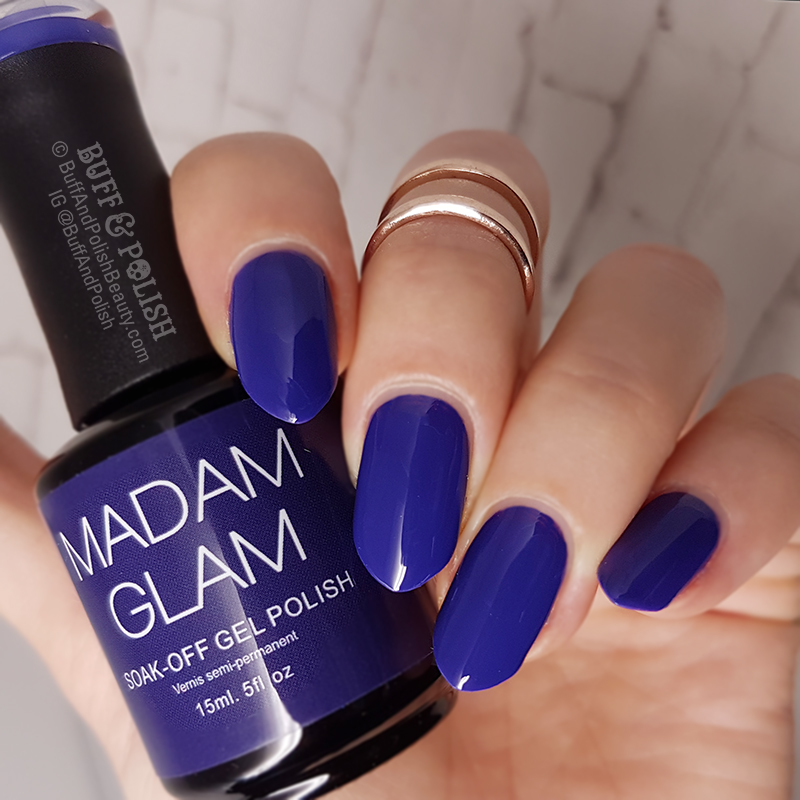 Madam Glam Royal Blue – Gel Polish Swatch – Buff & Polish