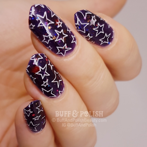 Buff & Polish - Mani Swap Circle Jan 2018: Ultra Violet Nail Art