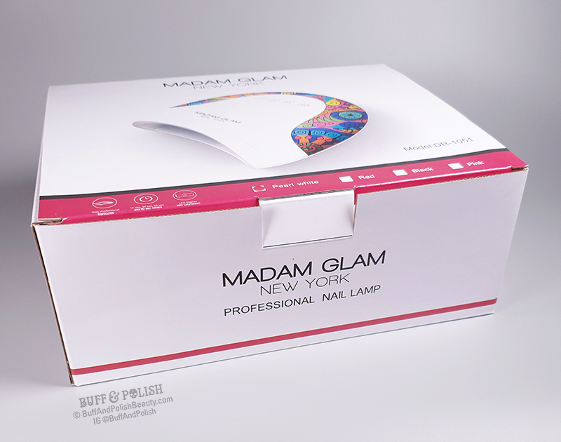 Buff & Polish Review - Madam Glam's 48w Holi UV LED Nail Lamp - Box Front