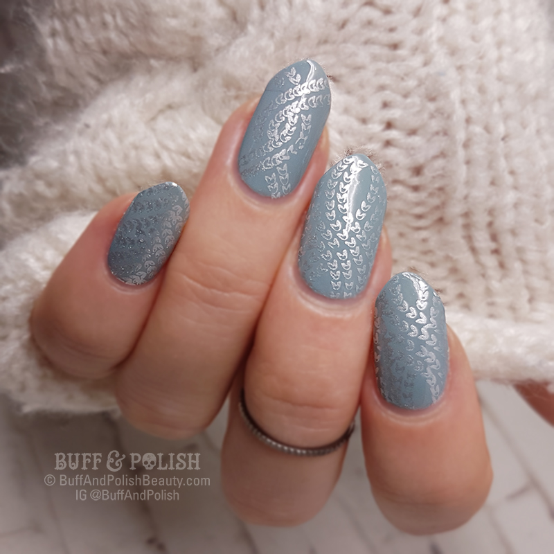 Buff-&-Polish - Winter Knit nail art