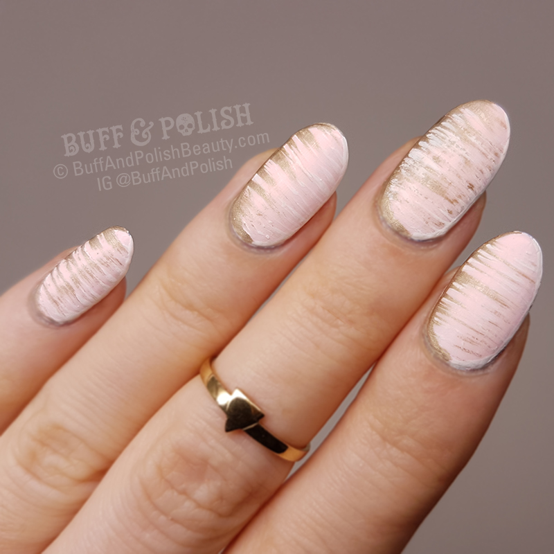 Buff & Polish - 31DC2017 Day 22: Colour – Feral Dry Brush Pink, Gold & White